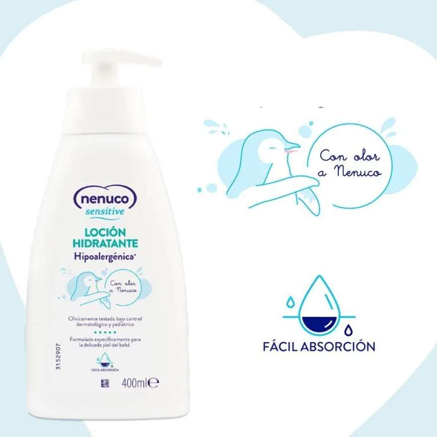 NENUCO Sensitive Loción Hidratante Bebé 400 ml