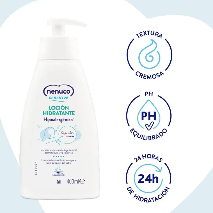 NENUCO Sensitive Loción Hidratante Bebé 400 ml