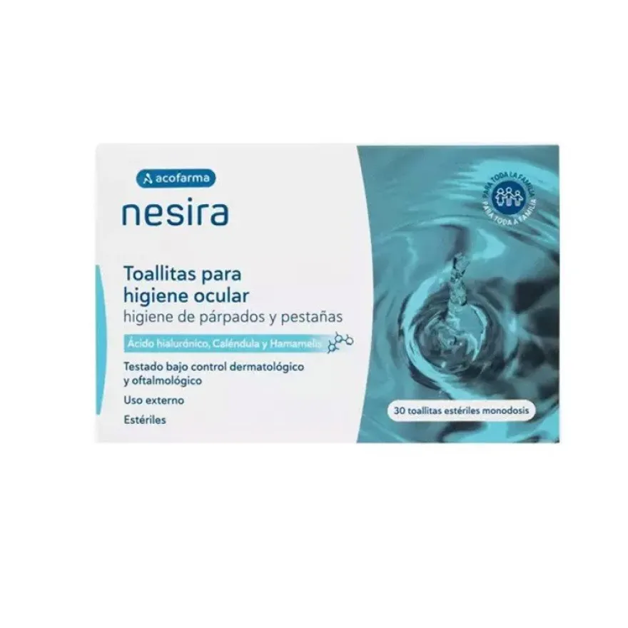 Nesira Toallitas para Higiene Ocular 30 uds