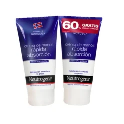 NEUTROGENA DUPLO Crema de Manos Absorción Rápida 2x75ml