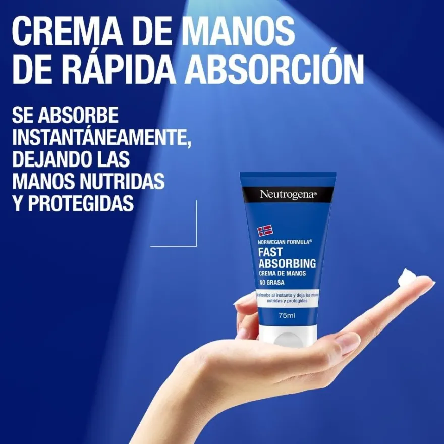 NEUTROGENA DUPLO Crema de Manos Absorción Rápida 2x75ml