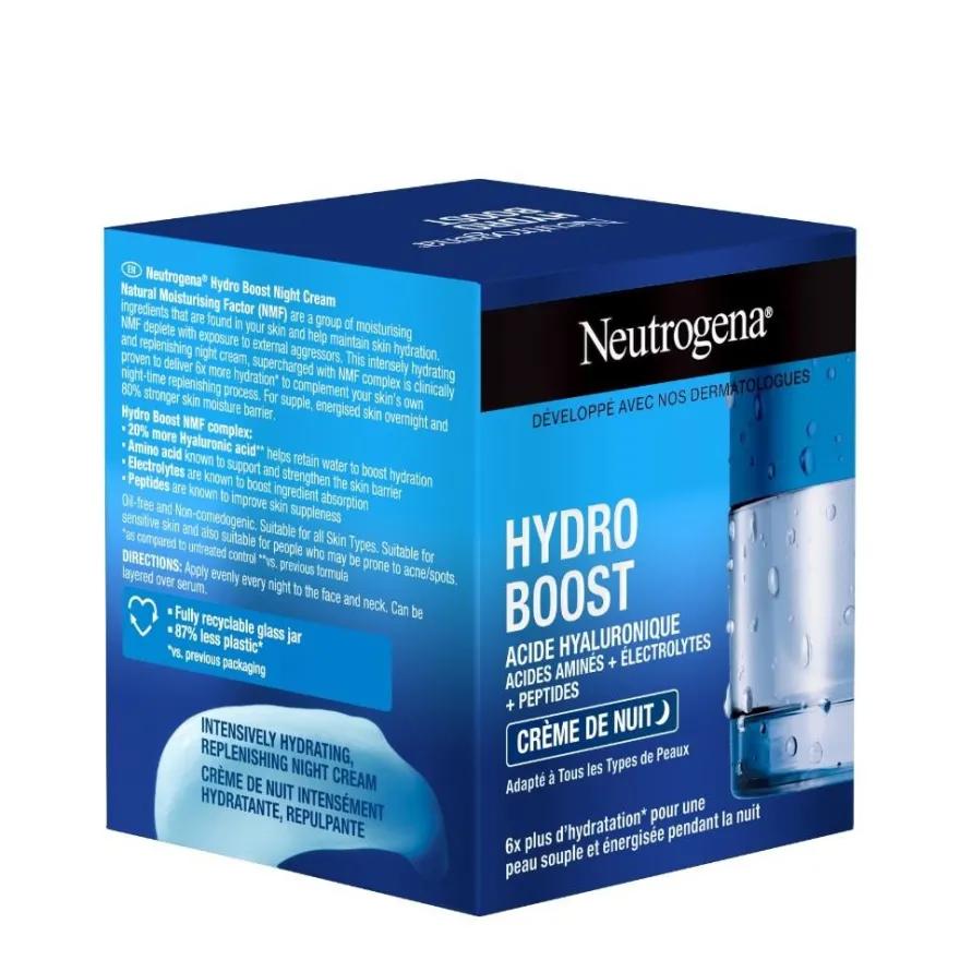 Neutrogena Hydro Boost Crema de Noche Hidratante 50ml