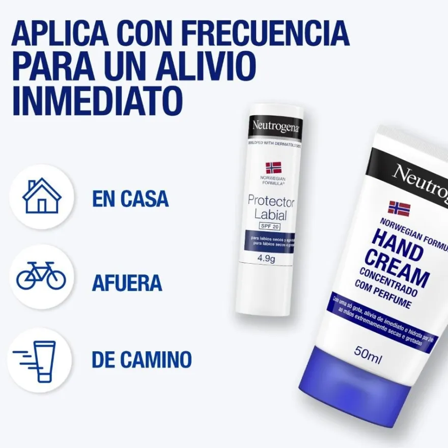 NEUTROGENA PACK Crema de Manos 50ML + Barra de Labios