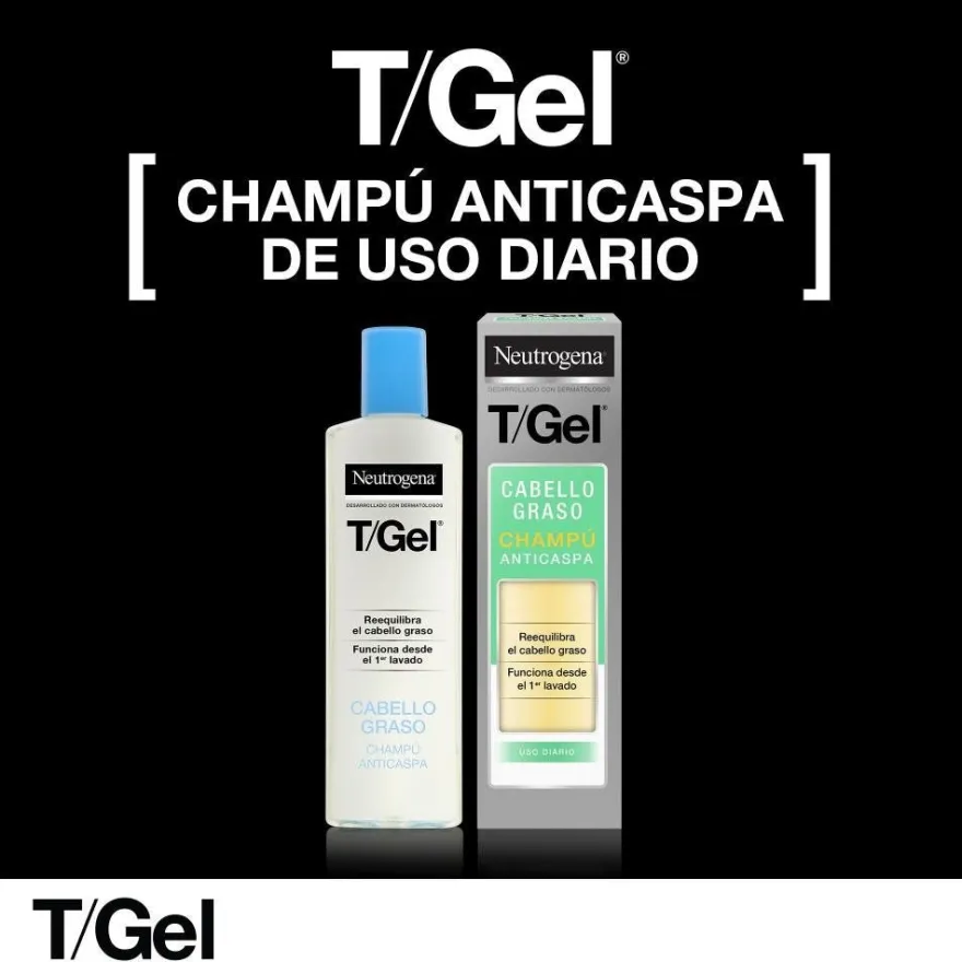 Neutrogena T/Gel Champú Anticaspa Normal-Graso Lote 2 X 250 ml