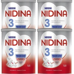 NIDINA 3 Leche de Crecimiento para Lactantes Pack Oferta 4x800g