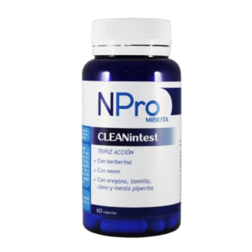 NPro Mibiota CLEANintest 60 cápsulas