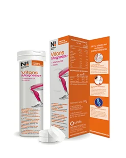 NS VITANS Magnesio+ Sabor Naranja 15 Comprimidos Efervescentes