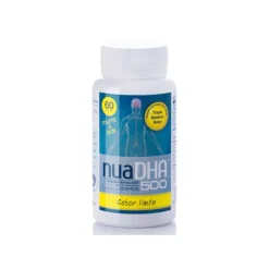 NUA Dha 500 (Sabor Limón) 60 perlas masticables