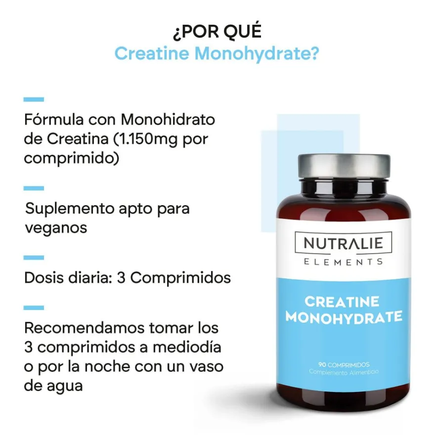 Nutralie Creatina Monohidratada 6000mg 90 Comprimidos