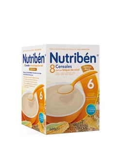 NUTRIBÉN 8 Cereales Toque de Miel y Galletas Maria 600G