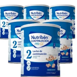 NUTRIBÉN Continuación Pro Alfa 2 Leche de Continuación Pack 6x800gr