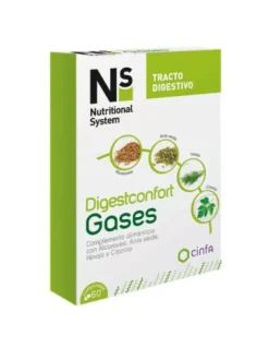 Nutritional System Digestconfort Gases Suplemento 60 cápsulas