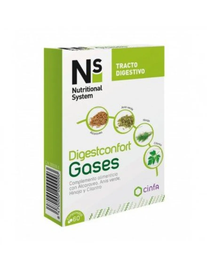 Nutritional System Digestconfort Gases Suplemento 60 cápsulas