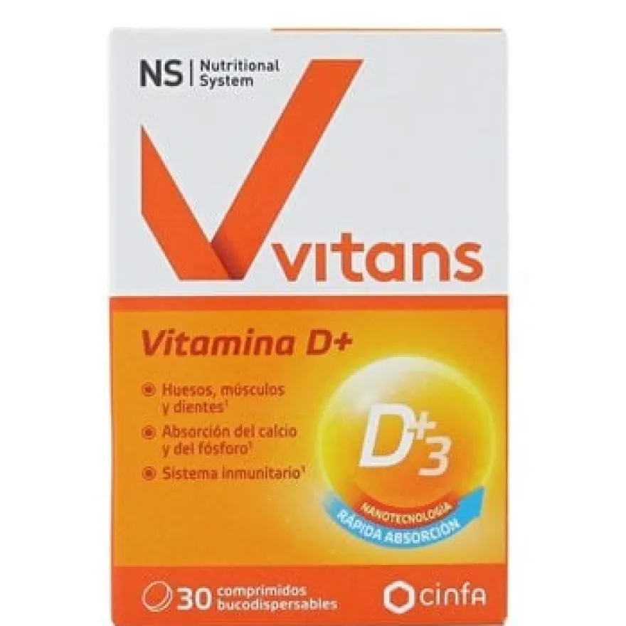 Nutritional System Vitans Vitamina D+ Cápsulas 30 uds