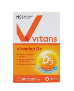 Nutritional System Vitans Vitamina D+ Cápsulas 30 uds