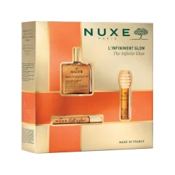 Nuxe Coffret Glow Infinito Huile Prodigieuse OR 50ml + Roll On 8ml + Labial 10ml