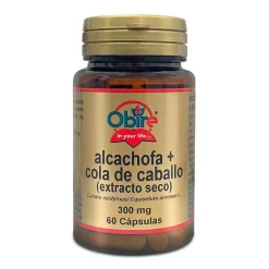 Obire Alcachofa + Cola de Caballo 300 mg 60 Cápsulas