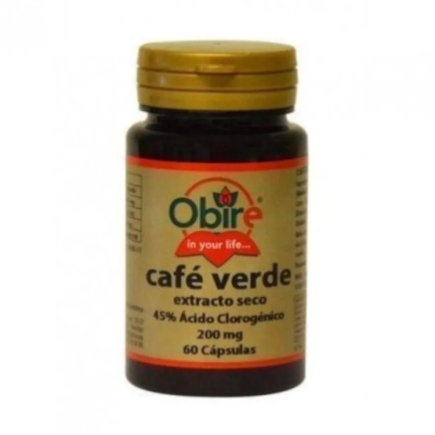 Obire Cafe Verde Ext Seco 200 mg 60 Cápsulas