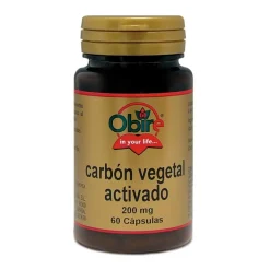 Obire Carbón Vegetal Activado 200 mg 60 Cápsulas