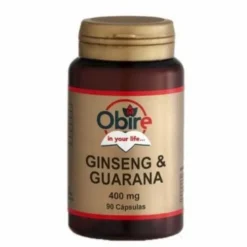 Obire Ginseng + Guaraná 400 mg 90 Cápsulas