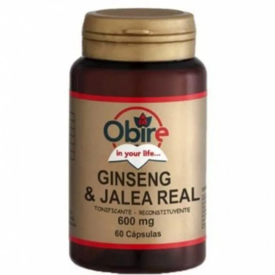 Obire Ginseng + Jalea Real 600 mg 60 Cápsulas