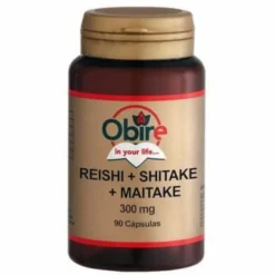 Obire Reishi + Shiitake + Maitake 300 mg 90 Cápsulas