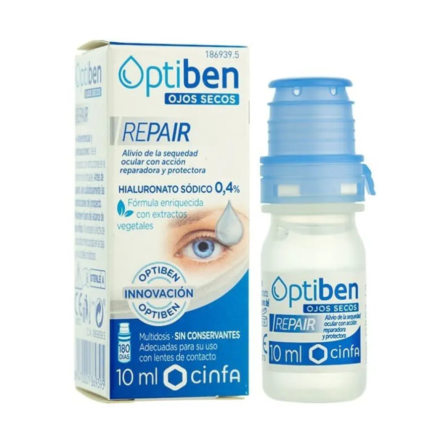 Optiben Ojos Secos Repair Colirio 10 ml