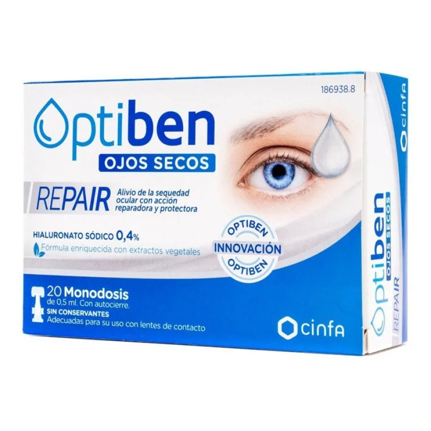 Optiben Ojos Secos Repair 20 monodosis
