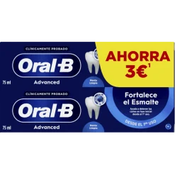 Oral-B Advanced Fortalece Esmalte Duplo Pasta Dental 2 x 75ml