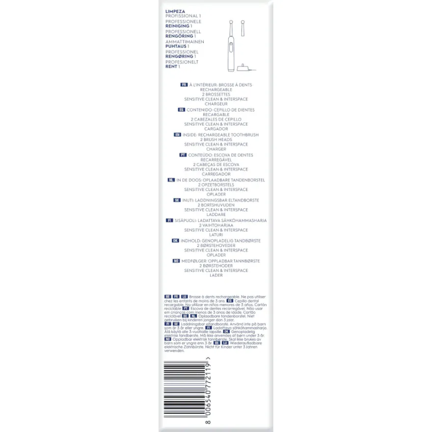 ORAL-B Cepillo Eléctrico Limpieza Profesional 1 Laboratory