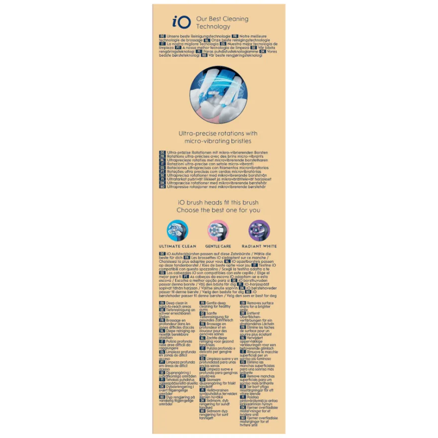 Oral-B iO 6 Cepillo De Dientes Eléctrico 4 Cabezales