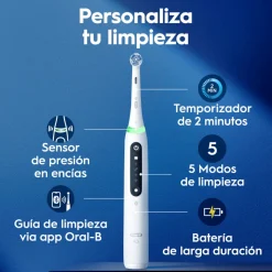 Oral-B iO 5 Cepillo de dientes eléctrico 4 cabezales Pack Regalo