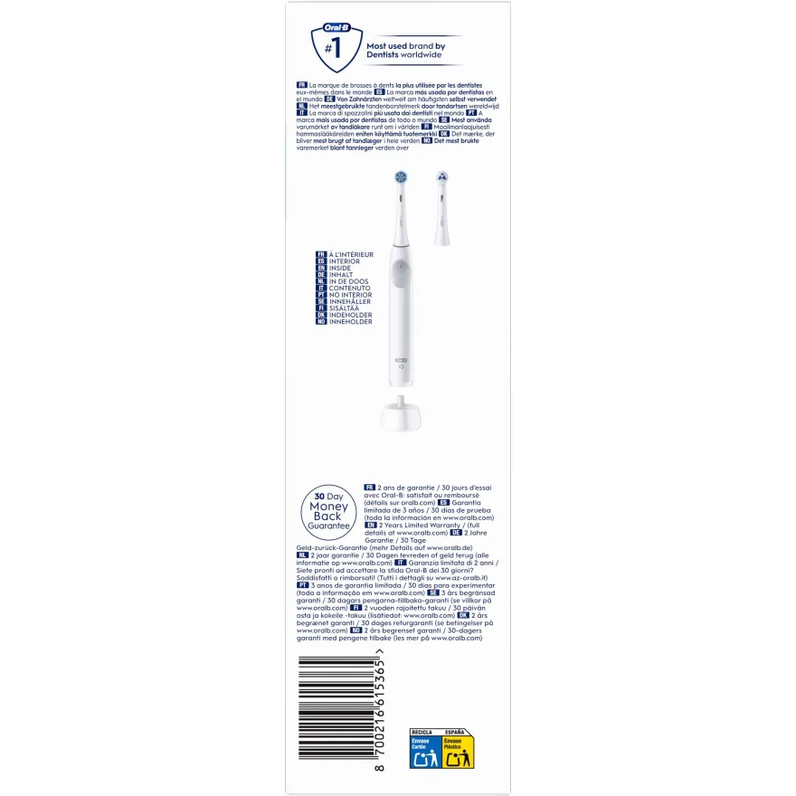 Oral-B iO2 Cepillo de Dientes Eléctrico Blanco 1 ud