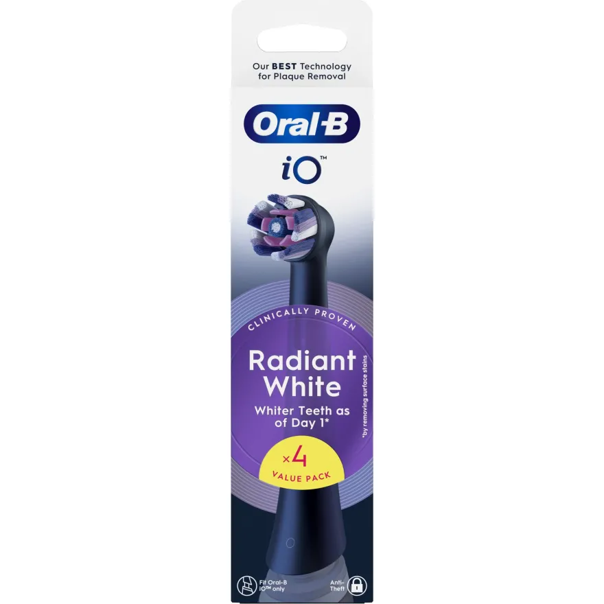 Oral-B iO Radiant White Cabezal de Reemplazo 4 uds