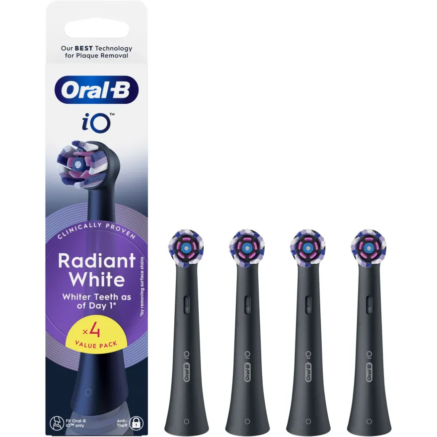 Oral-B iO Radiant White Cabezal de Reemplazo 4 uds