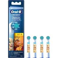 Oral-B Recambio Cepillo Eléctrico Pro-Kids Rey León 4 Cabezales