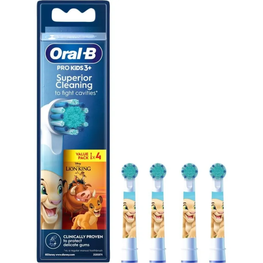 Oral-B Recambio Cepillo Eléctrico Pro-Kids Rey León 4 Cabezales