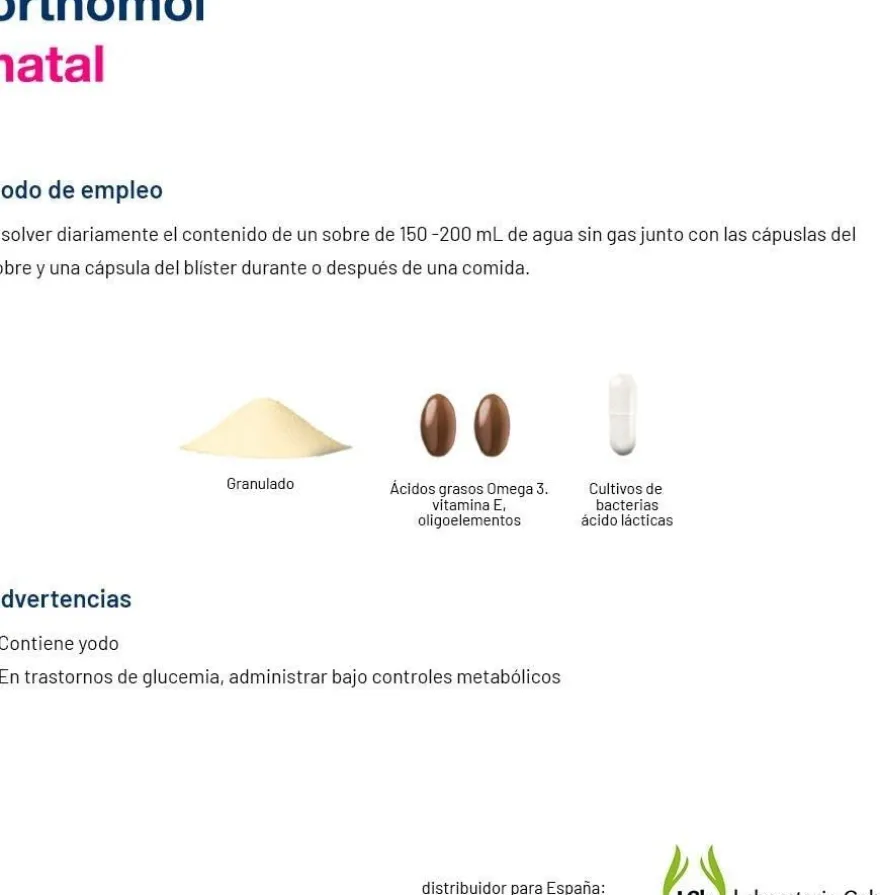 Orthomol Natal 30 Granulado + 30 Cápsulas