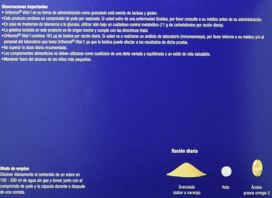 Orthomol Vital F Bebible 30 Viales