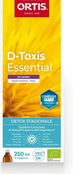 Ortis D-Toxis Essential Frambuesa Hibisco Bio 250 ml