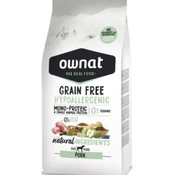 Ownat Canine Adult Hypoallergenic Grain Free Cerdo Alimento Seco 12Kg
