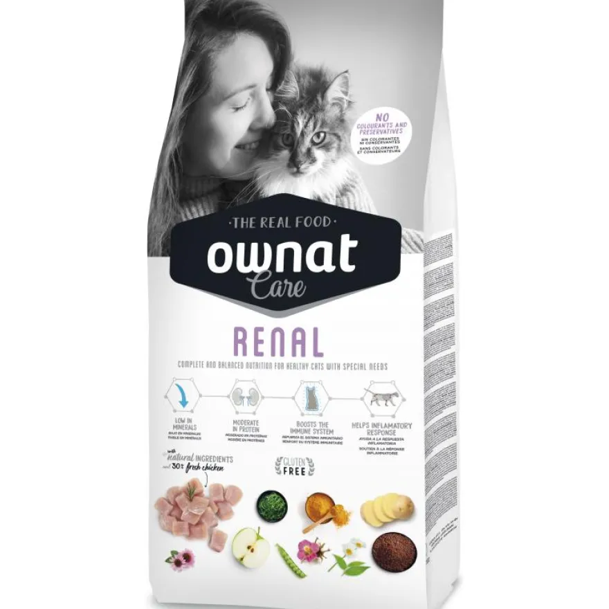 Ownat Care Renal Gato Alimento Seco 3Kg