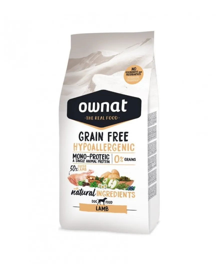 Ownat Grain Free Canine Hypo Cordero Pienso Seco 3Kg