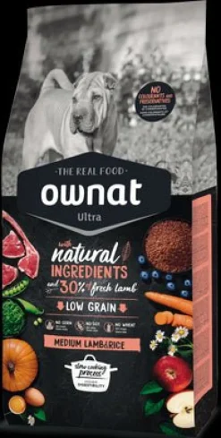 Ownat Ultra Medium Dog Cordero y Arroz Pienso 12Kg
