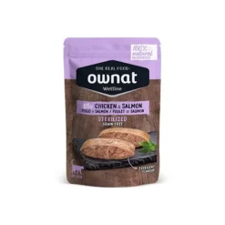 Ownat Wetline Feline Sterilized Pollo y Salmón Comida Húmeda 12x85gr