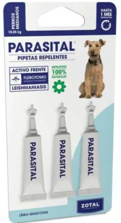 Parasital Pip. Perro Mediano (10-25 Kg) (3 Pip. X 3 Ml)