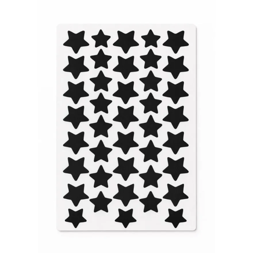 Patchd Star Sobre 40 Unidades Negro