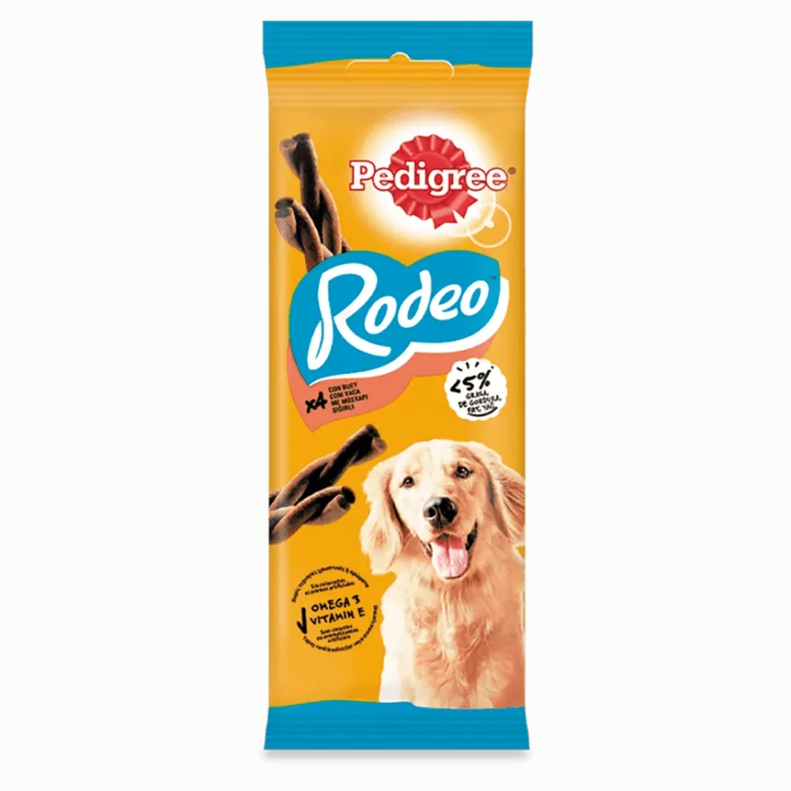 Pedigree Rodeo Tiras Masticables Buey 4 barritas x 20ud