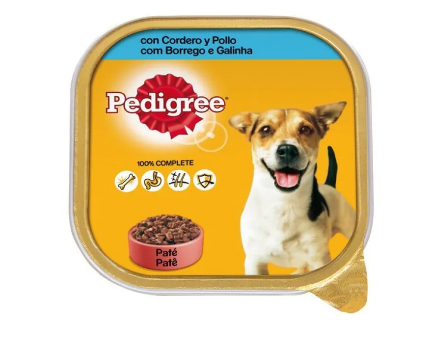 Pedigree Tarrina Cordero y Pollo Comida Húmeda para Perros 20x300G