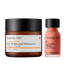Perricone Pack Brillo Natural: Hidratante Vitamina C SPF 30 y Rubor Sutil
